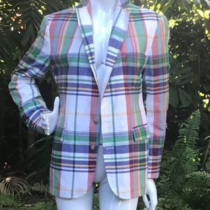 Vintage cotton Polo plaid Jacket